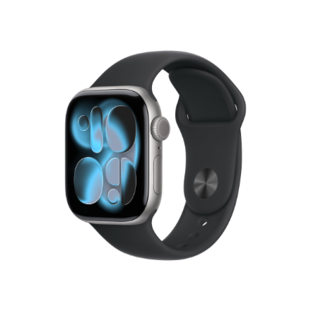 Apple Watch Series 11 GPS + Cellular 42mm Space Grey Aluminium Case with Black