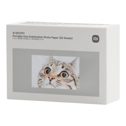 Xiaomi Portable Dye-Sublimation Photo Paper (20 Sheets) 2x3-inch