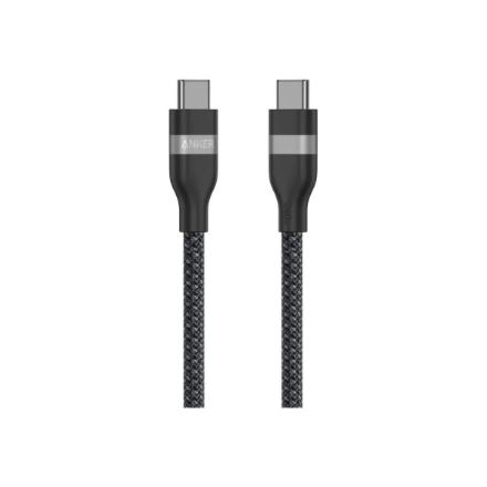 Anker USB-C to USB-C Cable Braided, 0.9m, 240W, Black Anker USB-C Braided Cable,