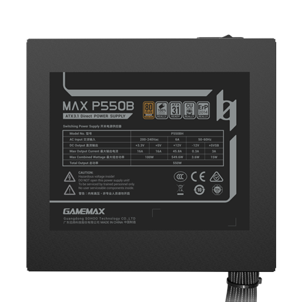 Gamemax PSU MAX P550B 550 W Bronze – 7