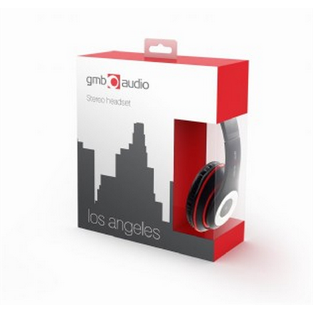 Gembird Stereo headset, "Los Angeles" + microphone, passive noise 3.5 mm – 5