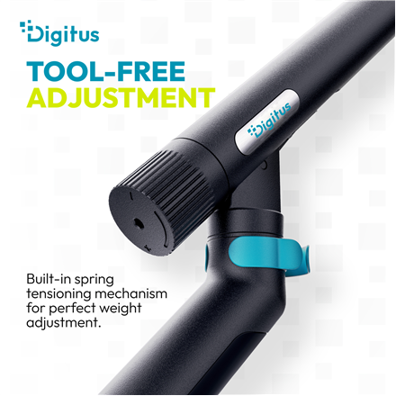 Digitus Desk Mount Tilt, rotation, pivot Single design monitor mount 35" – 10