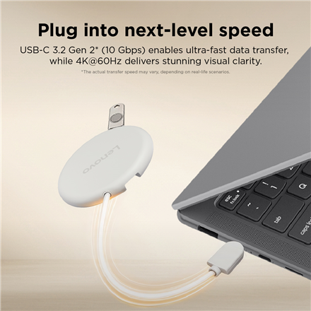 Lenovo Slim USB-C 3.2 Hub HDMI, USB-C, USB-A 65 W – 10