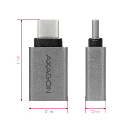 AXAGON Adapter into the USB-C port with USB Type A female output RUCM-AFA – 5