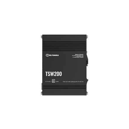 Teltonika TSW200 Industrial POE+ Ethernet Switch DIN rail mountable
