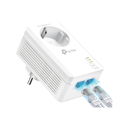 TP-LINK AV1000 2-Port Gigabit Passthrough Powerline Starter Kit TL-PA7027P KIT