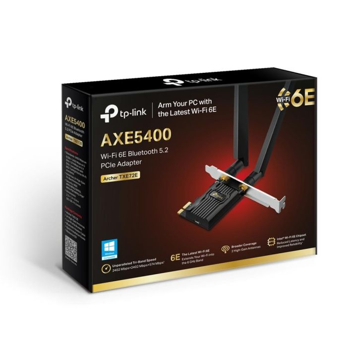 WRL ADAPTER 5400MBPS WI-FI 6E/ARCHER TXE72E TP-LINK – 6