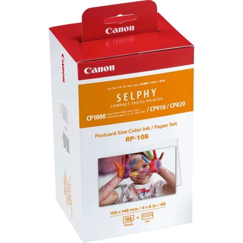 Canon RP-108 Colour (8568B001) Ink Cartridge + 100x148mm Paper Set (108 Sheets) – 3