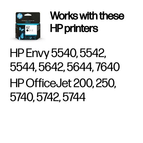 HP 62 (C2P04AE) Ink Cartridge, Black – 3