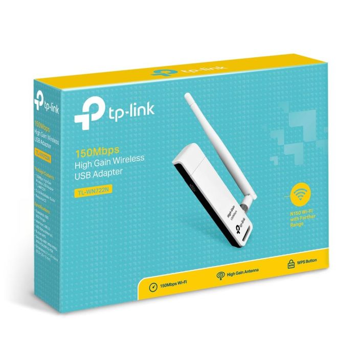 WRL ADAPTER 150MBPS USB HIGH/GAIN TL-WN722N TP-LINK – 5