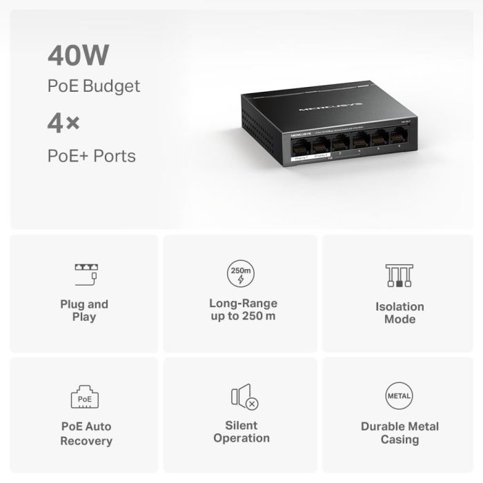 Switch MERCUSYS MS106LP – 4
