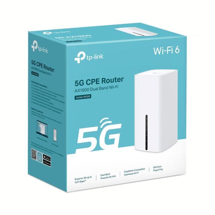 Wireless Router TP-LINK 1800 Mbps 2x10/100/1000M ARCHERNX200 – 4