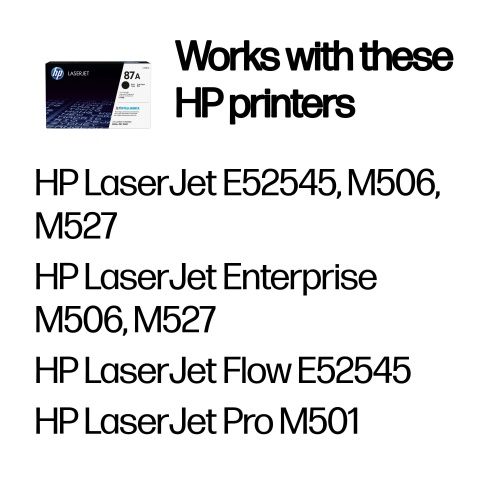 HP 87A (CF287A) Toner Cartridge, Black – 3