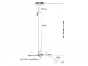 Multibrackets Mb Projector Mount Hd 970-1500mm – 2