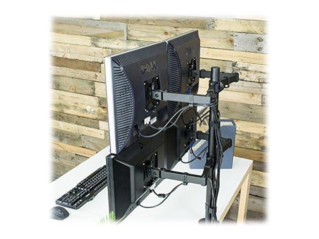 TECHLY 027521 Quadruple desk monitor arm – 4