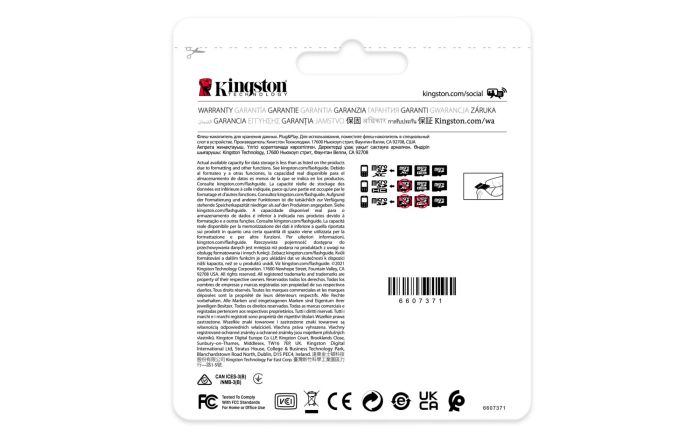 MEMORY MICRO SDHC 16GB UHS-I/W/A SDCIT2/16GB KINGSTON – 6