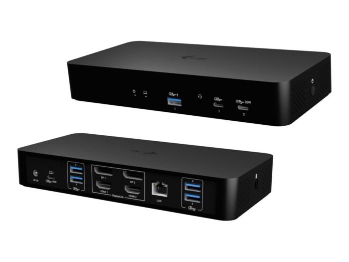 I-TEC USB-C/A Intelligent Dual DS+PD100W