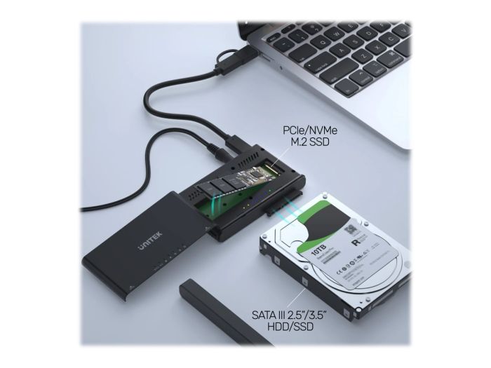 UNITEK ENCLOSURE USB-C to PCIe/NVMe M.2 – 6