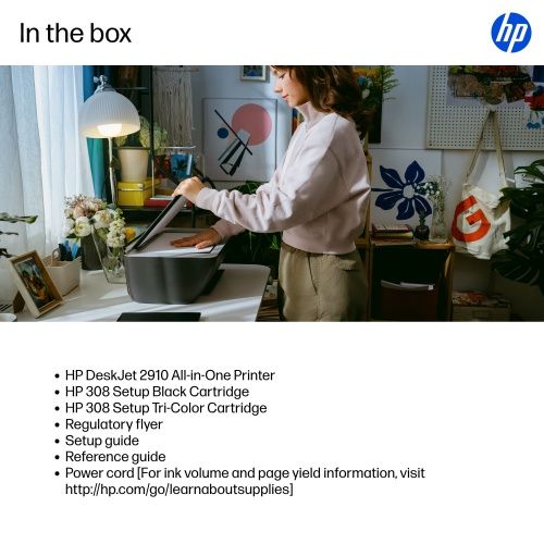HP DeskJet 2910 AiO Printer Inkjet Colour MFP A4 7.5 ppm USB Wi-Fi – 5