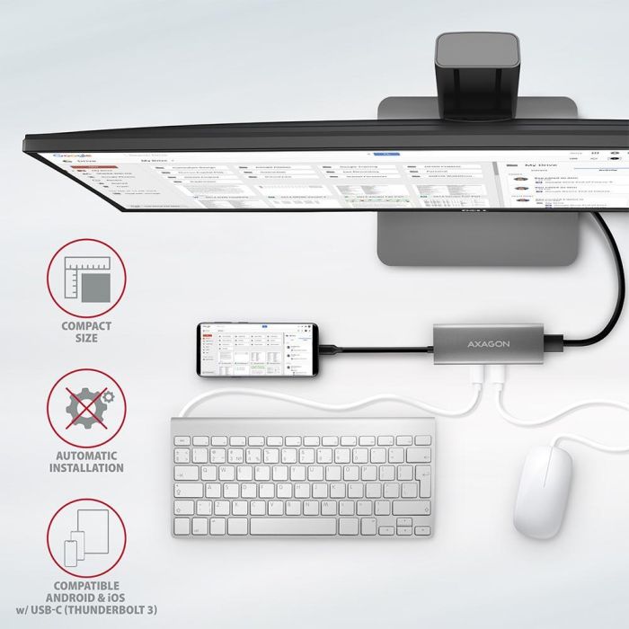 I/O HUB USB-C 5IN1/0.2M HMC-5G2 AXAGON – 8