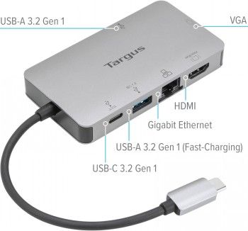 Targus USB-C Single Video 4K Hdmi/vga Dock W\ 100W Power Pass – 6