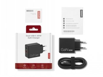 Lenovo Dual USB-C 65W Gan Charger – 2