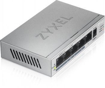 Zyxel Networks Gs1005-hp, 5 Port Gigabit Poe+ Unmanaged Desktop Switch, 4 X – 3