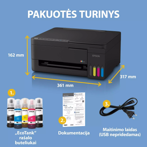 Epson EcoTank L3352 Printer inkjet Colour MFP A4 33 ppm USB Wi-Fi – 8