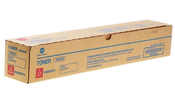 Konica Minolta TN221M (A8K3350) Toner Cartridge, Magenta