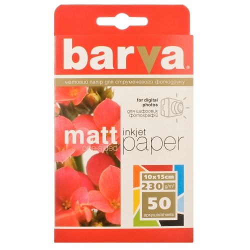 Photo Paper Barva (IP-A230-023) Matt 230 g/m², 10x15, 50 sheets – 2