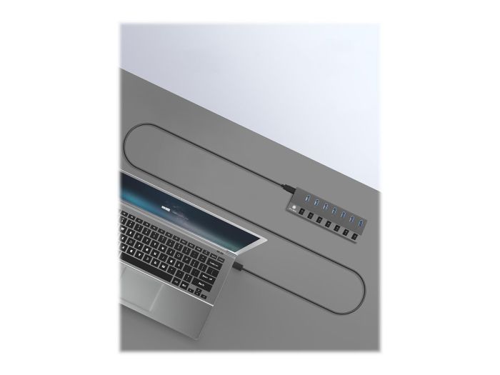 ICY BOX IB-HUB1701-C3 7-port hub – 3