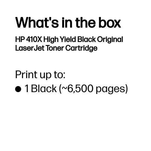 HP 410X (CF410X) Toner Cartridge, Black – 3