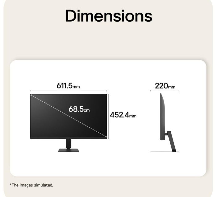 LCD Monitor LG LCD 27U411B-B 27" Full HD – 9