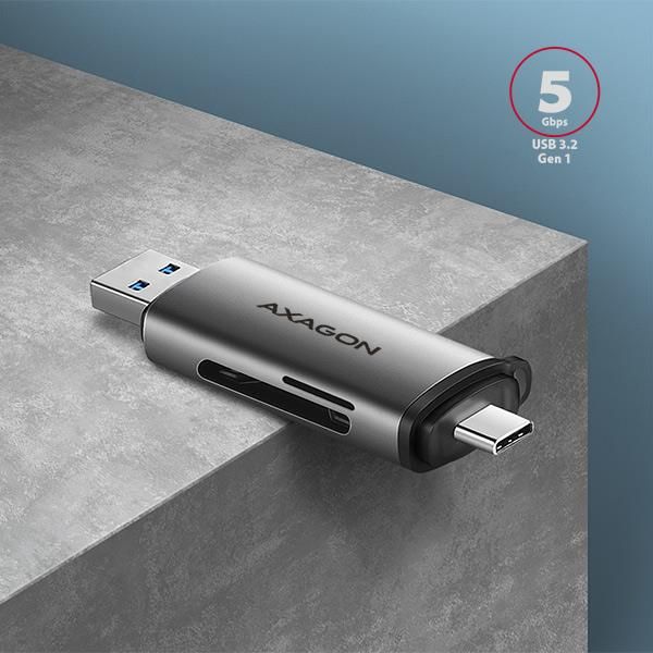 MEMORY READER USB-C+USB3.2 2SL/SD/MICROSD CRE-SAC AXAGON – 3