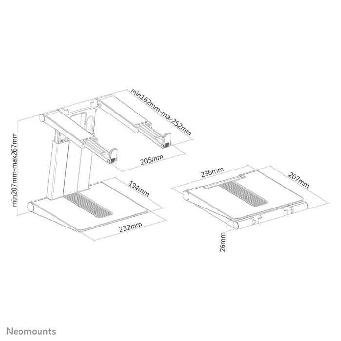 NB ACC DESK STAND 10-16"/NSLS200 NEOMOUNTS – 17