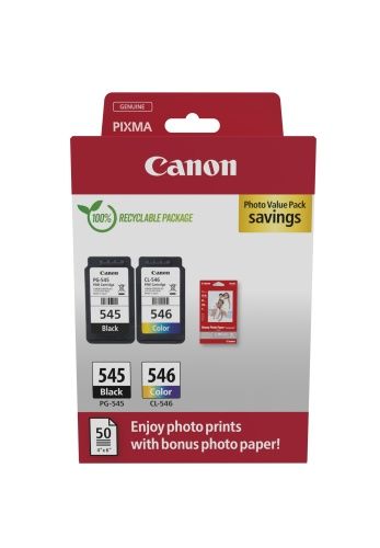 Canon PG-545/CL-546 (8287B008) Ink Cartridge Multipack, BK/CMY – 5