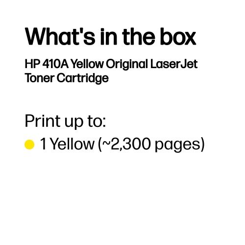HP 410A (CF412A) Toner Cartridge, Yellow – 4