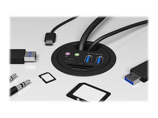 ICY BOX IB-HUB1404A Desk Hub 2x USB 3.0 – 11