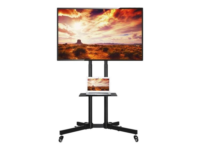 TECHLY Floor Trolley with Shelf LCD/LED
