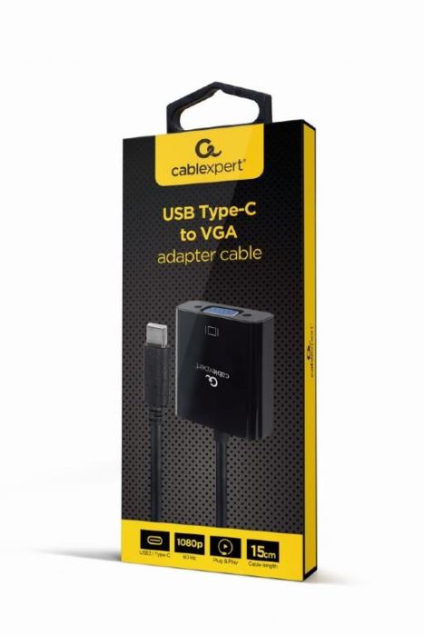I/O ADAPTER USB-C TO VGA/A-CM-VGAF-01 GEMBIRD – 2