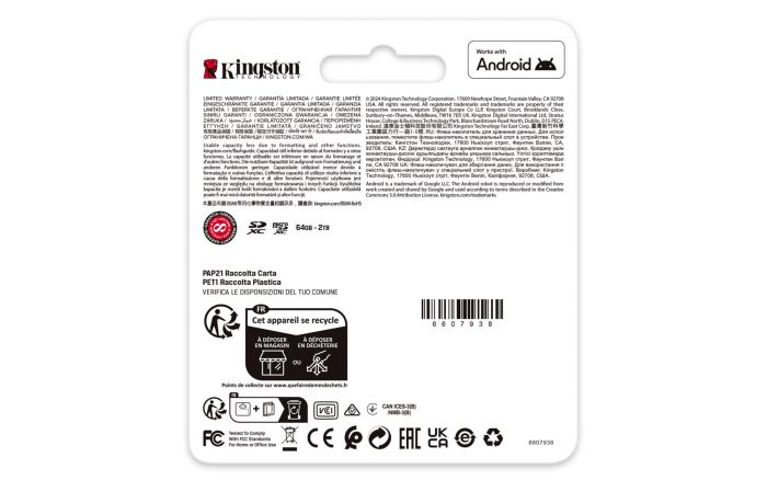 MEMORY MICRO SDXC 128GB UHS-I/SDCG4/128GBSP KINGSTON – 4