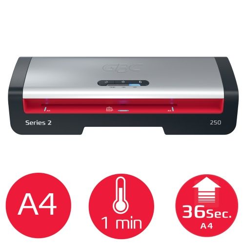 GBC 250 Office Laminator A4, 500 mm/min, Black/Gray – 3