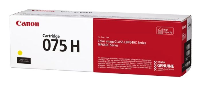 Canon CRG 075H Y (6366C002) Toner Cartridge, Yellow – 5