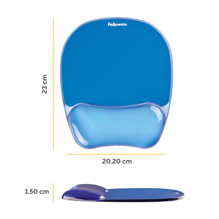 MOUSE PAD CRYSTAL GEL/BLUE 9114120 FELLOWES – 2