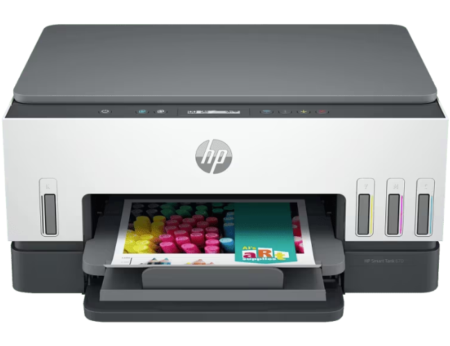 HP Smart Tank 670 AiO Printer Inkjet Colour MFP A4 12 ppm USB Wi-Fi Bluetooth (SPEC) – 2