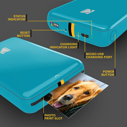 Kodak STEP Instant Mobile Photo printer Colour ZINK 2x3'' 1 ppm, Bluetooth, Blue – 2