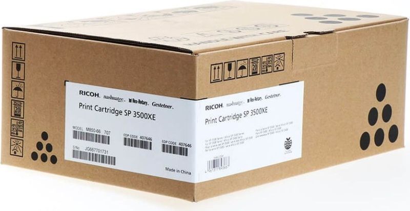 Ricoh SP3500XE (407646) (406990) Toner Cartridge, Black