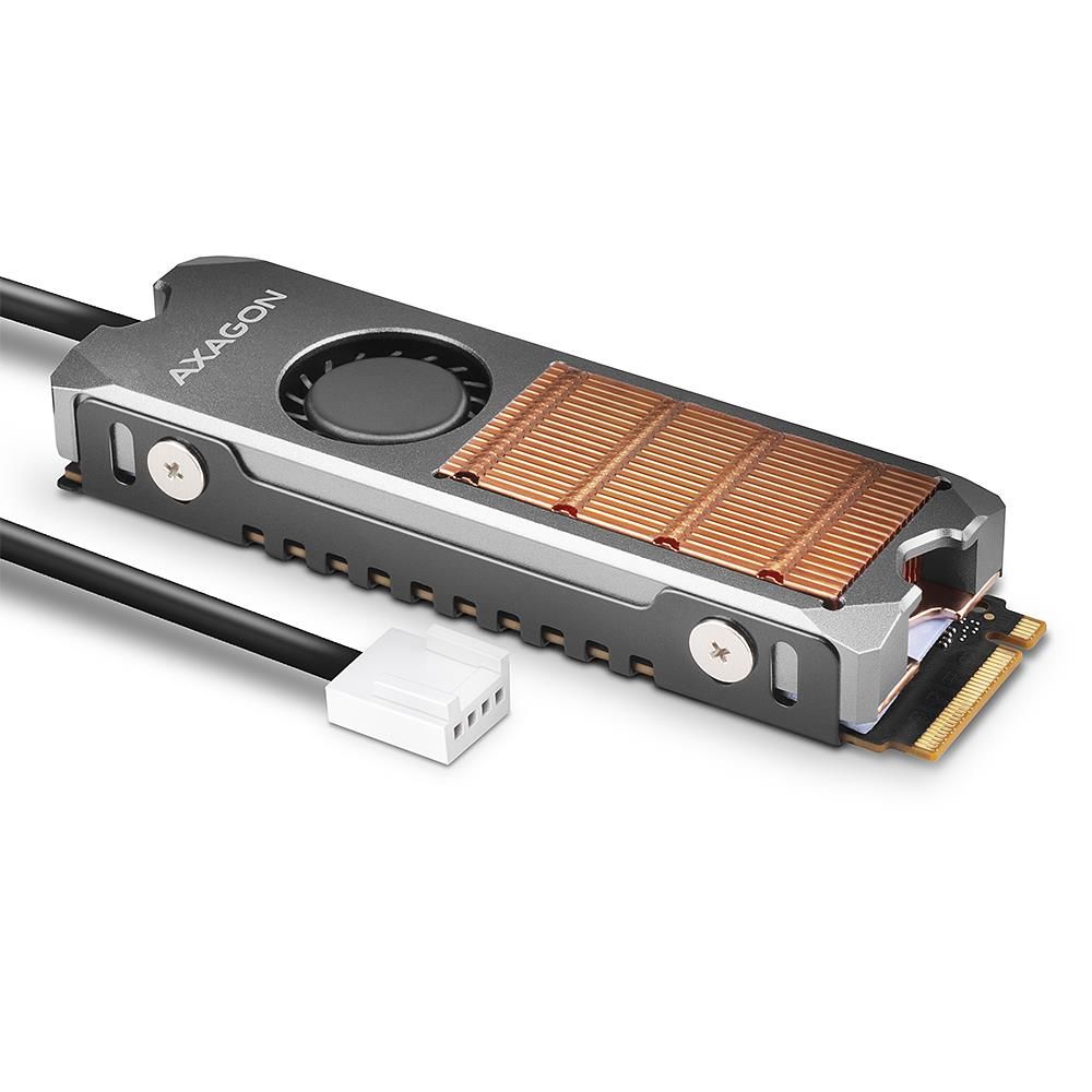 SSD ACC COOLER M.2 COPPER FAN/CLR-M2FAN AXAGON