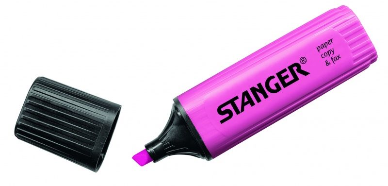 STANGER highlighter, 1-5 mm, pink, 1 pcs. 180004000