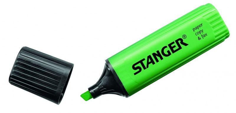 STANGER highlighter, 1-5 mm, green, Box 10 pcs. 180006000